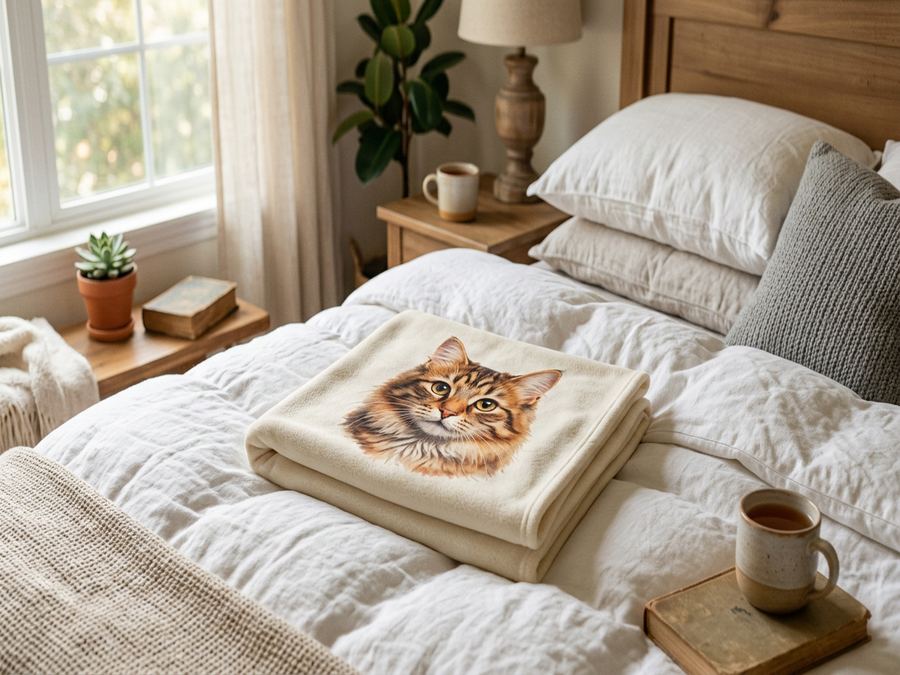 Pet Portrait Blanket